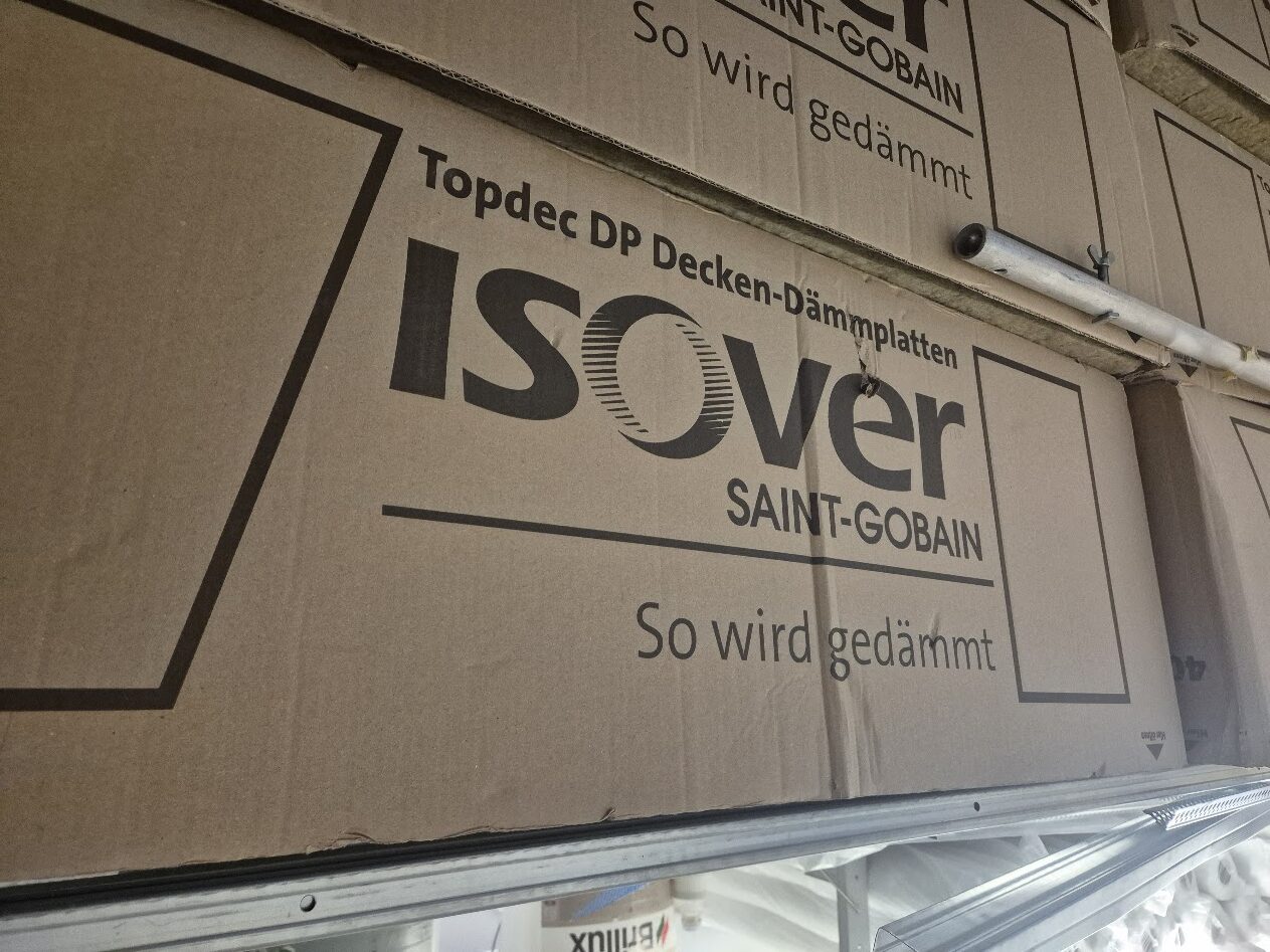 Isover Topdec Smartline WLS-035 Deckendämmplatte – 1244 x 619 mm struktur