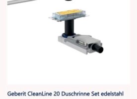 Geberit CleanLine 20 Duschrinnenset