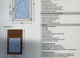 Drutex Dreh- Kipp Fenster mit Rolladenaufsatz