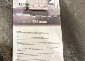 Kautschuk-Fliesen des Premium-Herstellers nora (Modell: norament 926 arago).