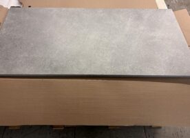 Bodenfliese Feinsteinzeug 60×120 cm Grau Steinoptik R9