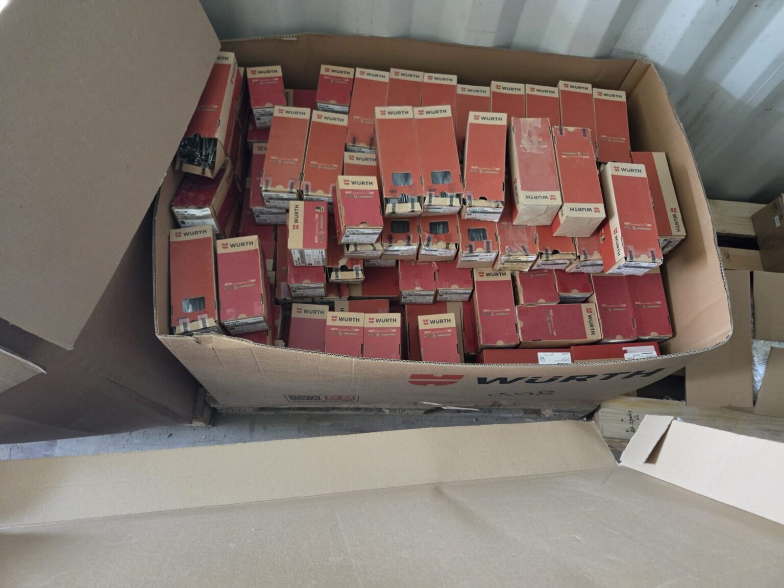 Großer Posten Würth Schrauben / Befestigungsmaterial – Neu & OVP im Palettenkarton