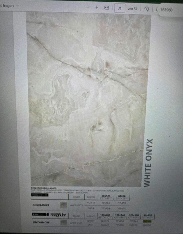 Florim Onyx&More White Onyx Glossy, Art.-Nr. 765960